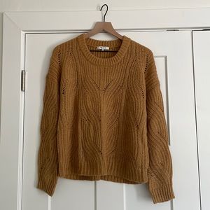 NWOT Creamy Mustard Madewell Sweater